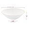 White with Gold Rim Organic Round Disposable Plastic Soup Bowls - 16 oz. (120 Bowls)